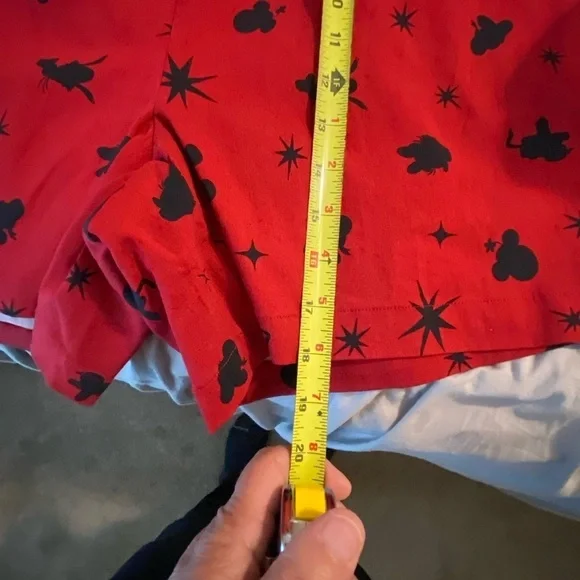 Plus size women’s 3x torrid  Disney shorts red with black Mickey ears - Picture 12 of 14